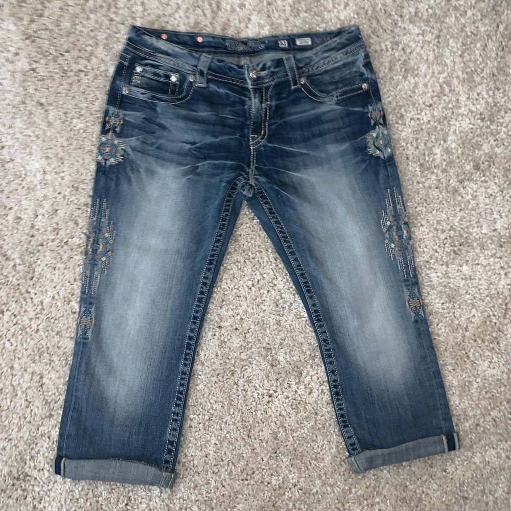 Miss Me Signature rise Cropped Capri